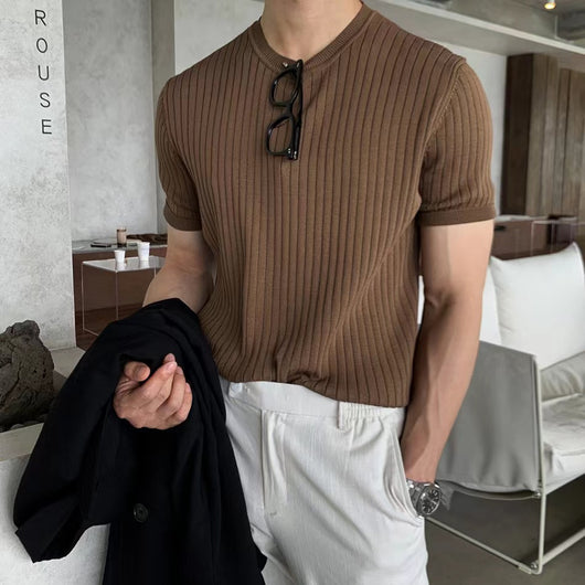 Sudadera Camiseta Hombre Estilo Coreano Manga Corta Ajuste Holgado - Image 9