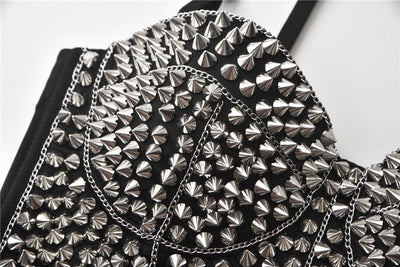 Sujetador de Tiras Finas con Cadenas Punk Artesanal - Image 14