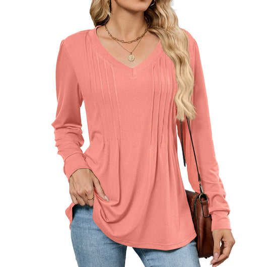 Blusa Suelta de Rayas con Mangas Largas para Mujer - Image 5