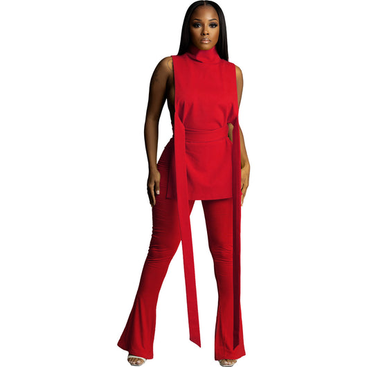 Conjunto de Dos Piezas Sin Mangas con Tirantes para Mujer - Image 11