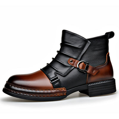 Botas Térmicas Retro Estilo Británico para Hombre con Forro de Lana y Cierre Lateral - Image 4