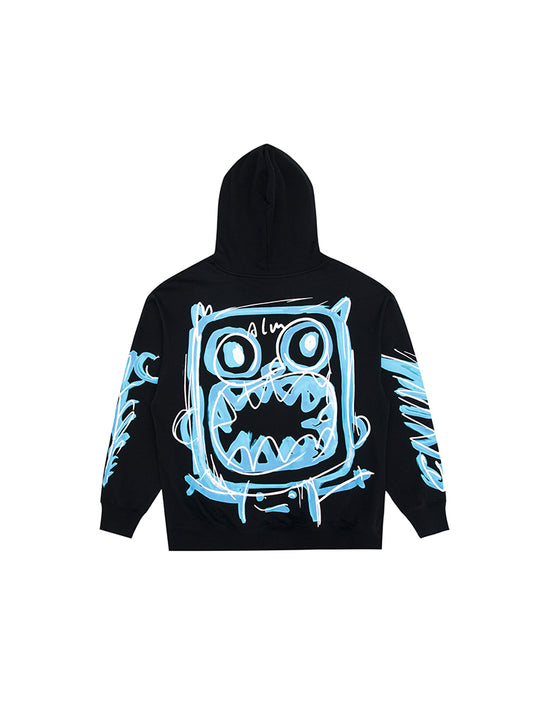 Chamarra Hoodie Suelta para Parejas Primavera Otoño Casual