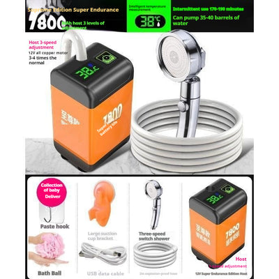 Ducha Portátil Eléctrica para Exterior - Esponja Milagrosa para Toda la Familia - Image 8
