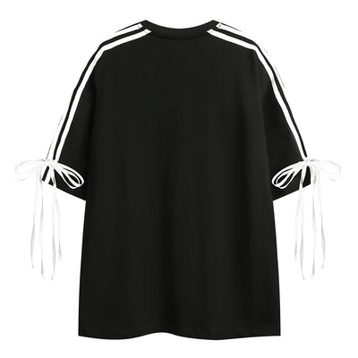 Camiseta de Hombre a Rayas con Cordones y Manga Corta - Image 15