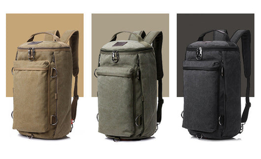Mochila de Lona Multifuncional de Gran Capacidad para Hombre - Image 14