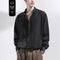 Camisa Masculina Casual Texturizada Preta Anti-Amarrotamento