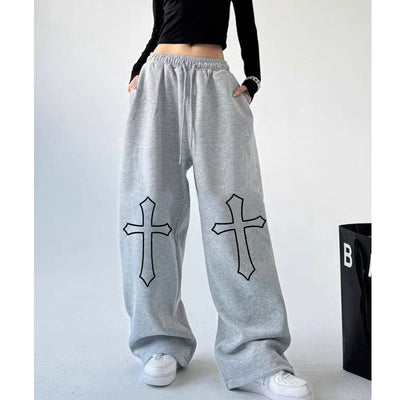 Pantalón Deportivo Cintura Alta con Cordón Estilo Hot Girl Hiphop - Image 3