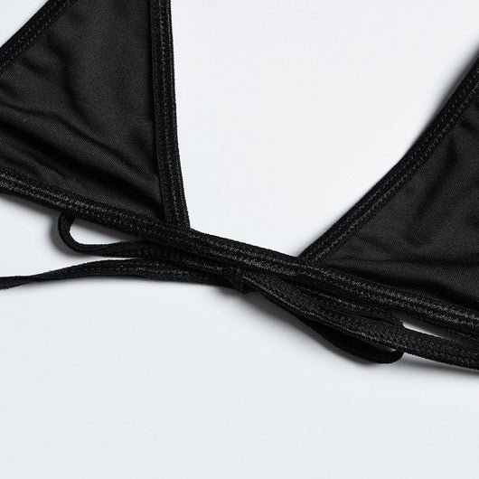 Bikini Enterizo de Color Liso para Playa y Vacaciones - Image 13