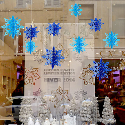 Guirnalda de Copos de Nieve de Papel para Decoración Navideña - Image 5