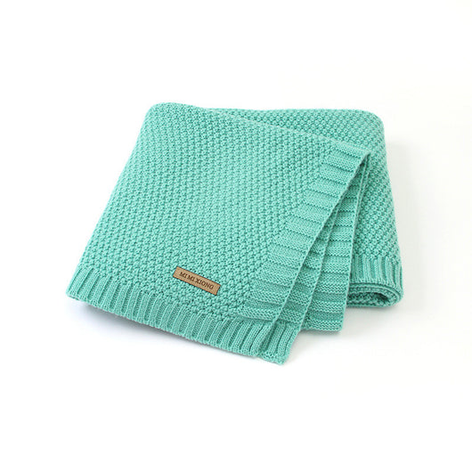 Manta Tejida de Color Sólido para Niños y Niñas - Image 11
