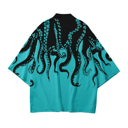 Camisa Suelta Hombre Estampado 3D Pulpo - Image 26