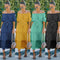 Vestido de Verano Lunares Verde Chifón Europeo
