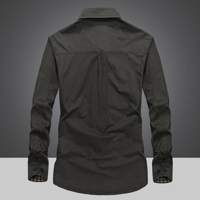 Camisa Manga Larga Algodón Hombre - Colección Primavera Otoño - Image 5