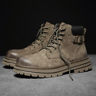 Botas Martin Hombre Estilo Británico Retro Otoño Invierno - Image 6