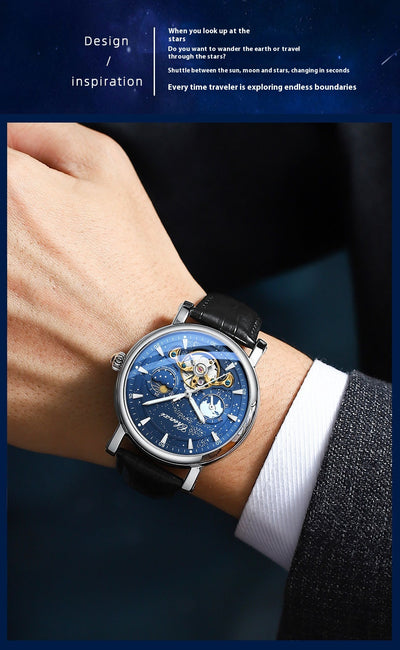 Reloj Mecánico Tourbillon Hueco Fase Lunar Xinghe con Esfera Luminosa - Image 11