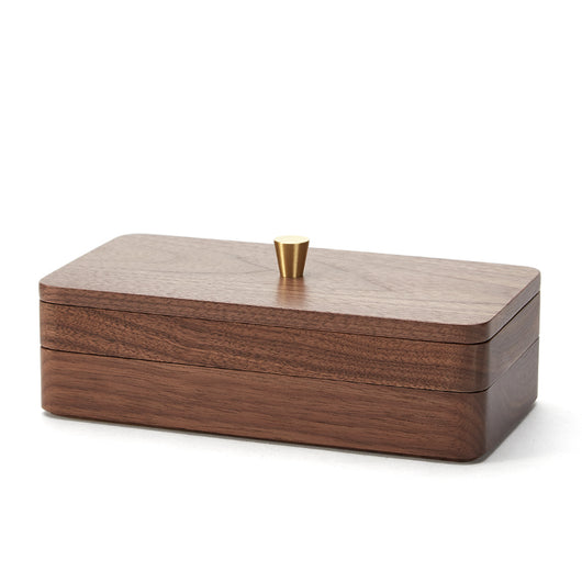 Caja de Almacenamiento Doble para Joyas de Nogal - Image 5