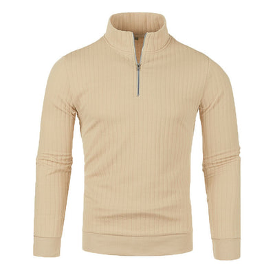 Suéter de Cuello Alto con Cierre para Hombre - Comodidad Casual - Image 9