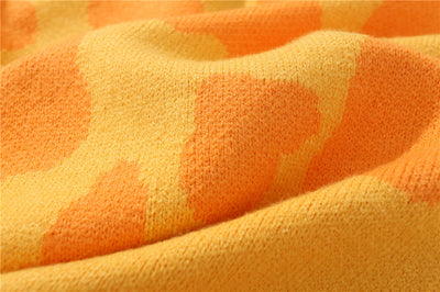 Suéter Holgado para Hombre con Cuello Redondo y Estampado Jirafa - Image 21