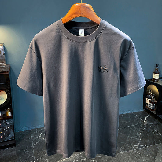 Camiseta Casual para Hombre Verano con Bordado Minimalista - Image 6