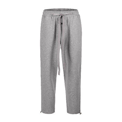 Pantalones Largos Retro con Cordón Ajustable Gris Niebla - Image 12