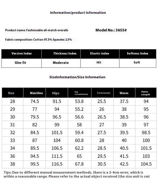 Pantalones de Trabajo Slim Fit Café con Elástico para Hombre - Image 9