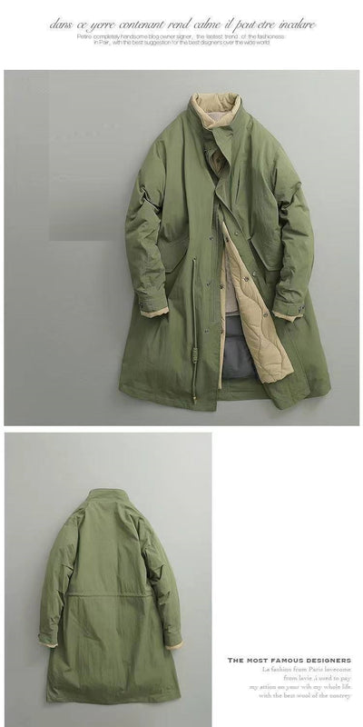 Abrigo Acolchado Desmontable de Cuello Alto para Hombre - Image 5