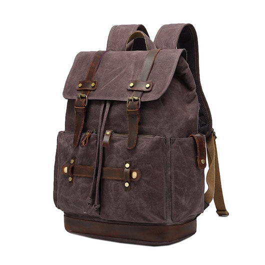 Mochila de Lona Impermeable para Laptop - Estilo Canvas con Tratamiento Ceroso - Image 6