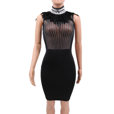 Vestido de Noche con Cuentas Elásticas - Image 6