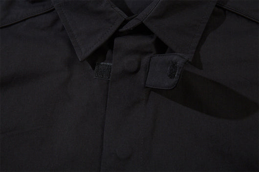 Camisa Suelta de Manga Corta para Hombre en Tono Oscuro - Image 8