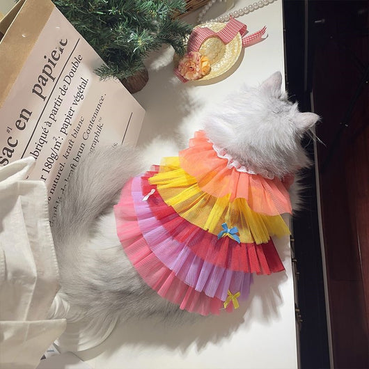 Vestido de Encaje Mesh para Mascotas - Ropa Elegante para Gatos y Perros - Image 5