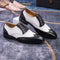 Zapatos Oxford Puntiagudos para Hombre - Estilo Europeo Elegante