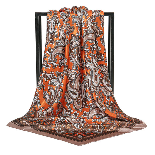 Pañuelo Estampado Paisley 90x90 cm - Chal Retro Elegante - Image 7