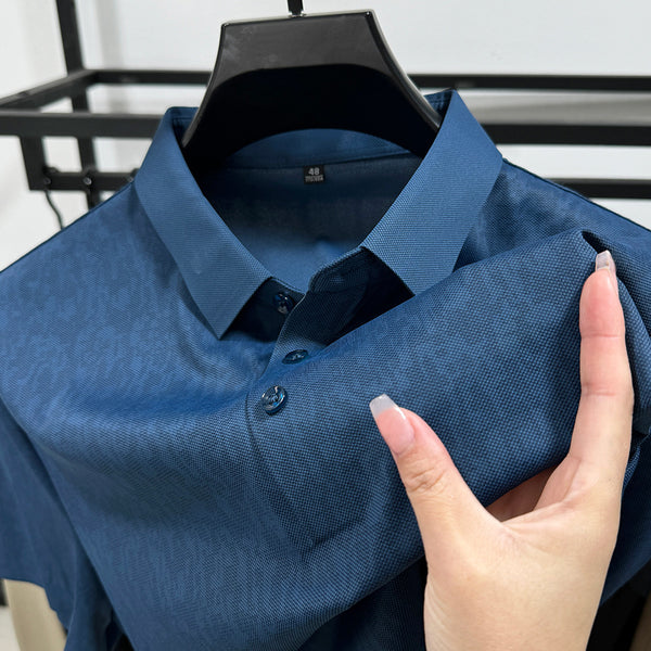 Playera Ejecutiva de Manga Corta Transpirable para Hombre