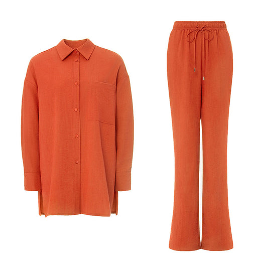 Conjunto de Dos Piezas: Blusa Suelta y Pantalón Cintura Alta - Image 6