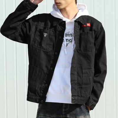 Chaqueta Denim Coreana Slim Fit para Estudiantes - Image 10
