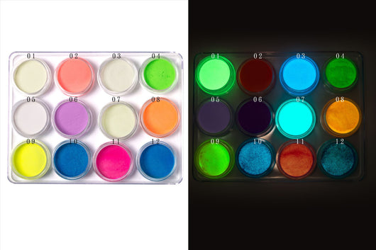 Polvo Espejo Mágico Luminoso 12 Colores - Efecto Fluorescente para Uñas - Image 14