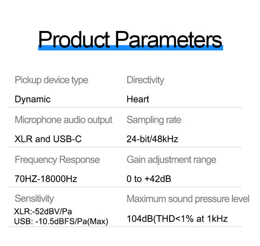Micrófono XLR USB Dual Modo con Bobina Móvil y Reducción de Ruido ZX777 - Image 17