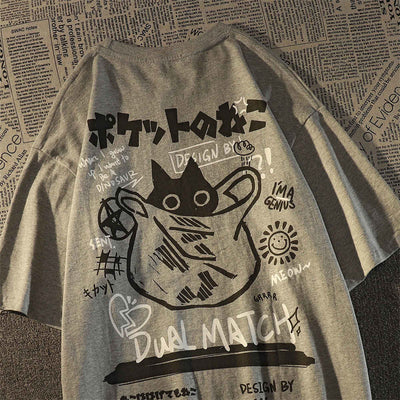 Playera a Juego para Pareja - Diseño Casual Americano Oversize - Image 6