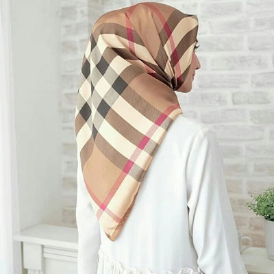 Pañuelo Cuadrado Grande de Seda Simulada - Accesorio Versátil para Mujer - Image 60