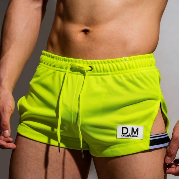 Bóxers Casuales de Cintura Baja con Encaje para Hombre