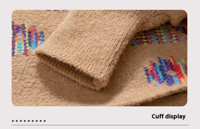 Rebozo Étnico Geométrico Pop con Borlas Artesanales - Image 30