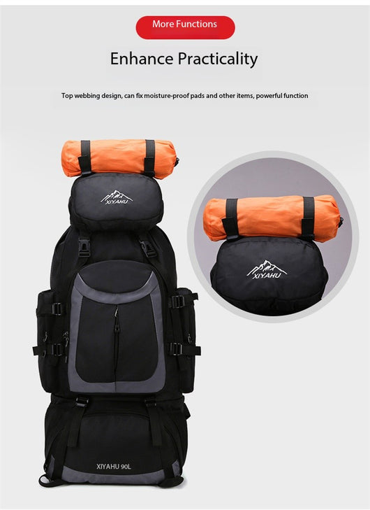Mochila de Senderismo 90L XIYAHU - Resistente al Agua para Trekking y Acampada - Image 15