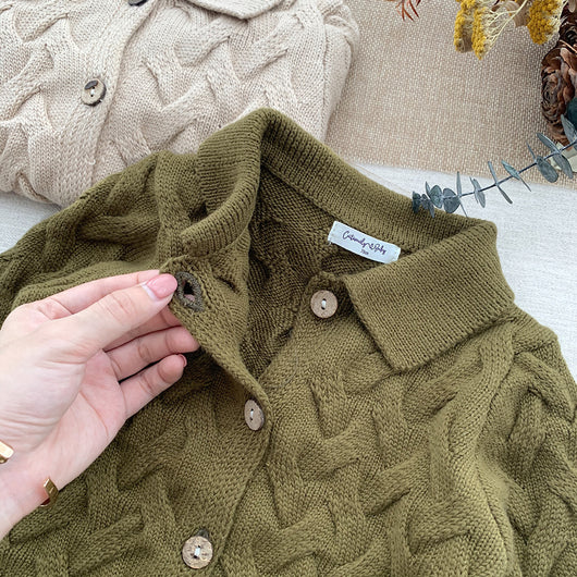Conjunto de Cardigan y Jumper Unisex Estilo Europeo para Bebé - Image 13
