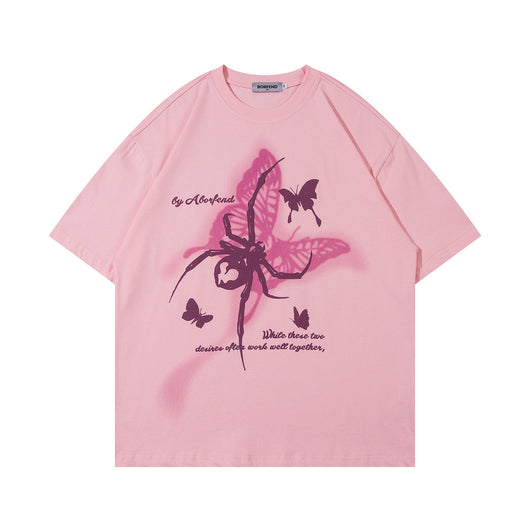 Camiseta Estampado Mariposa Araña para Hombre - Image 22