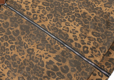 Chaqueta Retro Leopardo con Cuello Alzado y Cierre - Image 20