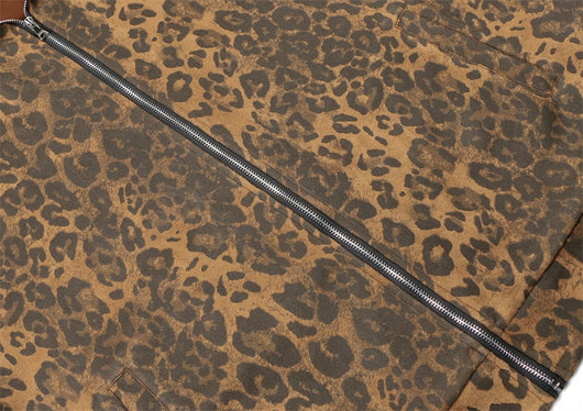 Chaqueta Retro Leopardo con Cuello Alzado y Cierre - Image 20