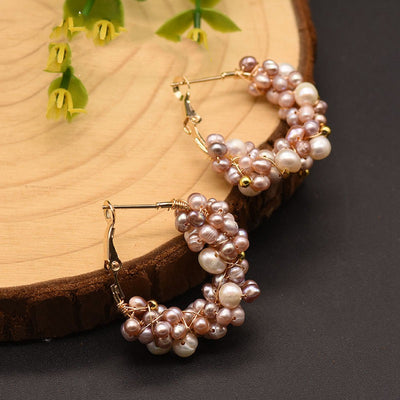 Aretes de Perlas de Agua Dulce Natural - Image 5