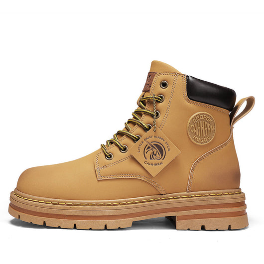 Botas Altas de Invierno para Hombre Estilo Británico con Aumento de Altura - Image 21