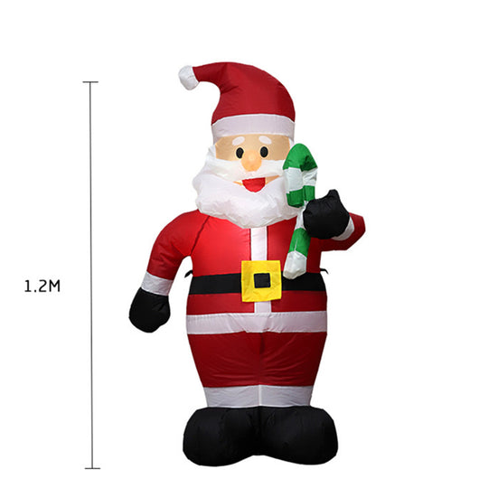 Decoración Navideña Inflable Santa Claus con Luz LED - Soldado Navideño para Jardín - Image 13