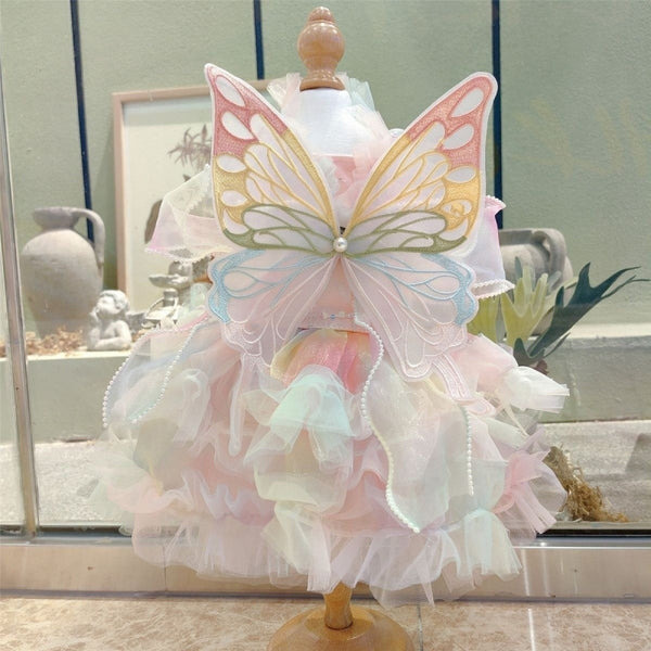 Vestido Infantil con Alas de Mariposa - Diseño de Personalidad
